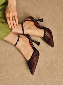 Rosivie Women Pumps - Coffee Brown - View 1