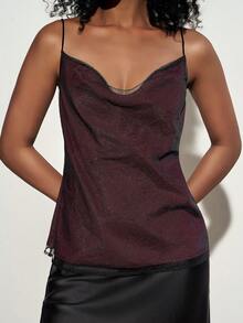 Zivah 2026 Modern Commute Unik Minimalistisk Stil Plisserad Skir Topp Med Topp Och Topp - Röd och svart - Visa 4