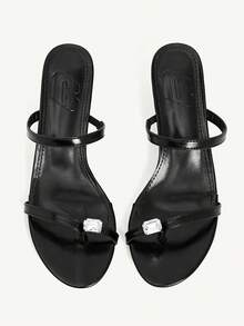 CUCCOO CHICEST Women Heeled Sandals - Black - View 2