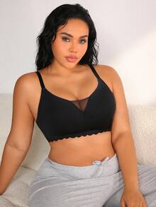 NudeFit 1 pezzo Reggiseno senza fili e imbottitura, taglie comode per donna - nero - Visualizzare 5