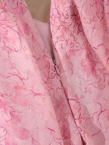 DAZY Đầm dự tiệc cưới màu hồng in hoa thanh lịch, kiểu dáng thắt eo, thích hợp cho kỳ nghỉ hè. - Hồng - Xem 5