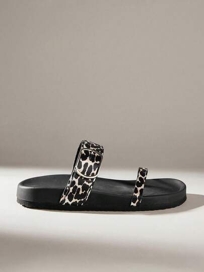 Solecia 女士时尚棕色露趾休闲系带舒适平底凉鞋，适合春夏假期、春假、复活节和圣诞节穿着。