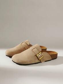 Solecia Women's Casual Slip-On Flat Shoes With Buckle Design, For Daily Wear - Apricot - View 6