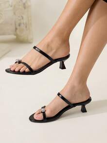 CUCCOO CHICEST Women Heeled Sandals - Black - View 3