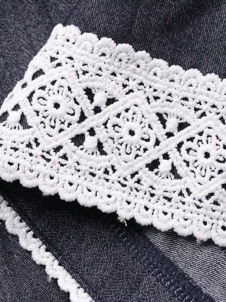 Women's Colorblock Floral Trim Sleeveless Cardigan Top And Loose Floral Trim Wide Leg Pants Elegant Casual Suit