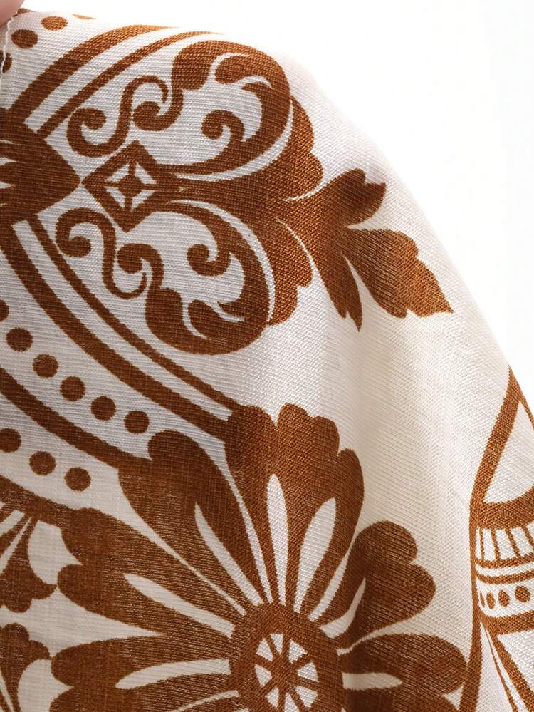 Petal Sleeve Dress, New Bohemian Style Elegant Long Dress For Women Summer Sundress Boho