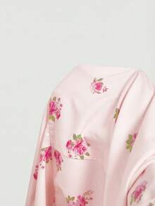 SHEIN MOD 女士浪漫碎花短袖连衣裙，适合正式场合、约会之夜、新年、情人节、优雅场合，也可作为沙滩装、度假装、乡村音乐会服装、春季服装或下午茶礼服穿着。 - 粉色 - 查看 7