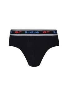Reebok 3 طقم ملابس داخلية نشطة للرجال - الأسود - مشاهدة 2