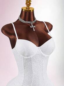 Amplova Women's Raspberry Purple 2 Pieces Sexy Avant-Garde Vacation Outfit, Includes Camisole And Wrap Hem - White - View 6