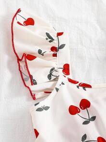 Emery Rose Kids Emery Rose Kids 少女休闲可爱迷你爱心、迷你樱桃印花、简约荷叶边下摆连衣裙，适合夏季、休闲假期、海滩周末，可爱夏日穿搭，少女夏季单品，韩版风格，海滩模式开启，夏季外出单品，夏季服装，白色连衣裙，舞会礼服，女士连衣裙，白色连衣裙，粉色连衣裙，毕业礼服，舞会礼服，樱桃连衣裙，可爱樱桃连衣裙，少女连衣裙，樱桃婴儿服装，少女樱桃连衣裙 - 粉色 - 查看 10