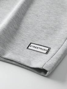 Manfinity Hypemode Men's Dual Waistband Design Versatile Shorts - Grey - View 5