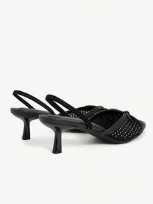 CUCCOO CHICEST Women's Pointed Toe Bow Decor Elegant High Heels Wedding Shoes Spring Shoes Bride Shoes - Black - View 9
