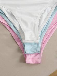 SHEIN 3件組青少年女孩休閒腰綁帶無袖連身衣，青少年女孩純色無袖連身衣 - 彩色 - 查看 3