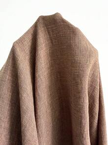 EMERY ROSE 大码休闲纯色荷叶边裤 - 駝色 - 查看 5