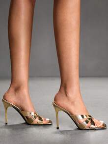 CUCCOO SZL Women Heeled Sandals Spring Shoes - Medium gold - View 8