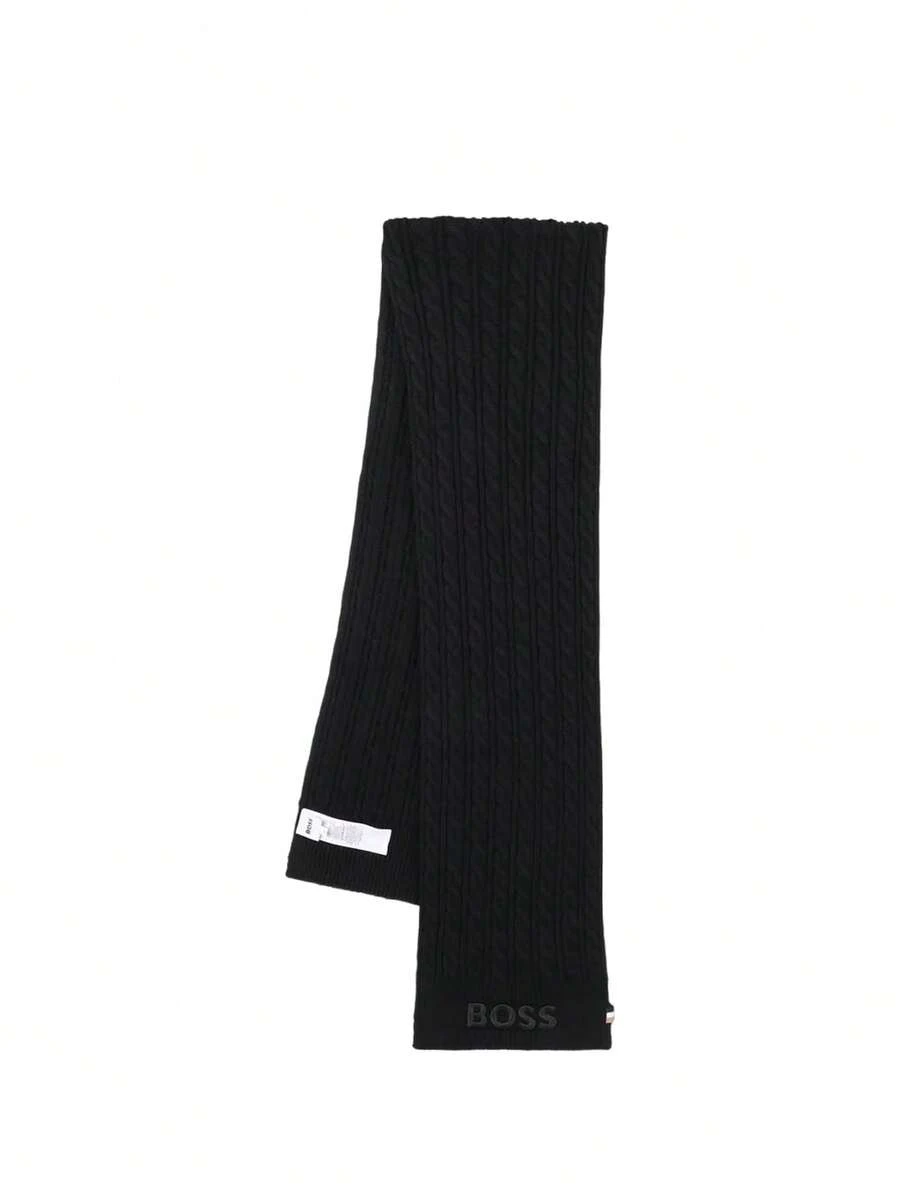 Hugo Boss Kids Scarves Black - Black - View 1