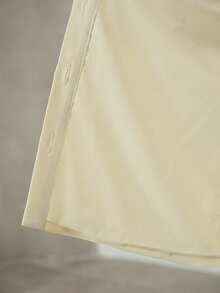 MOTF PREMIUM SOLID FLAP POCKET BUCKLE BELTED SLEEVELESS JACKET - Yellow - View 7