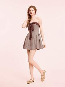 CUCCOO DOLLMOD Ladies Light Brown Mesh Breathable Mary Jane Flats, Rhinestones Embellished Spring Shoes - Light brown - View 6