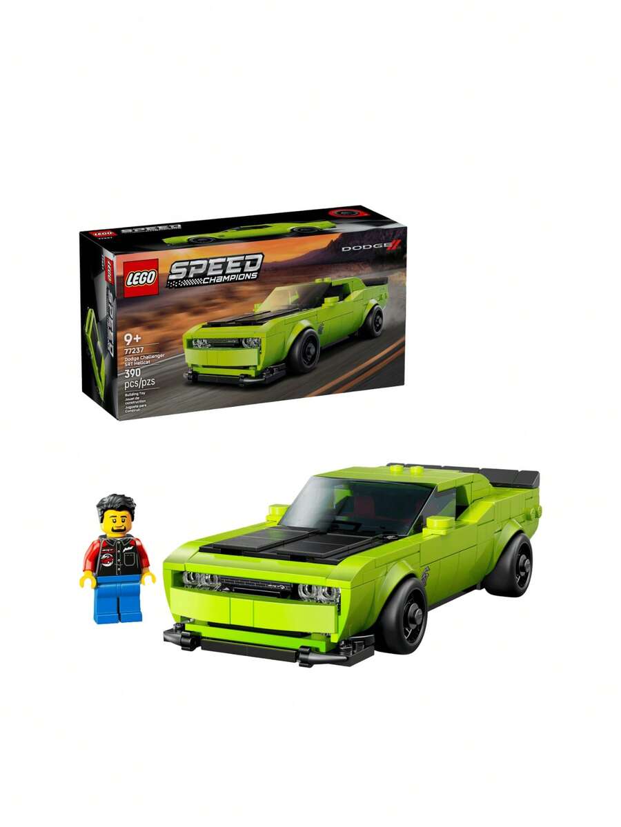 LEGO Speed Champions Dodge Challenger SRT Hellcat Sports Car Kids 9Years+ 77237 - Multicolor - View 1