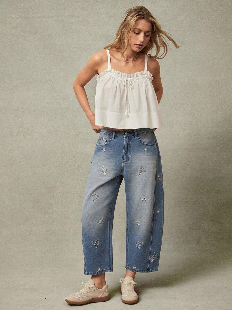 WESTFADE 女士牛仔裤 - 淺色水洗藍 - 查看 1