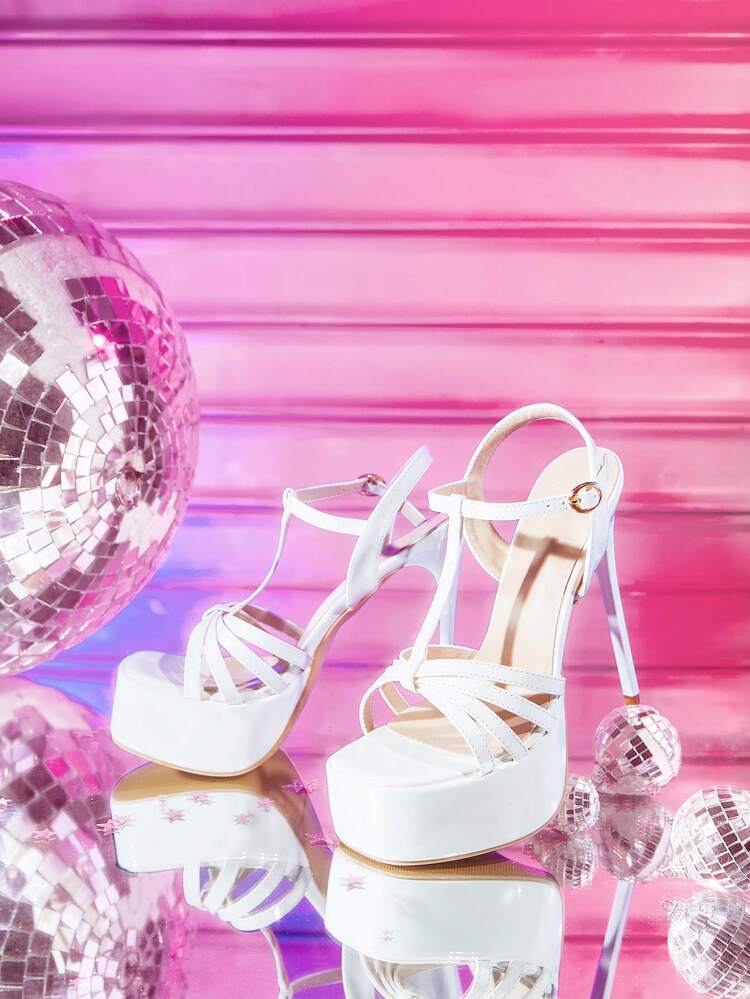 CUCCOO LuxiPop Women Shoes Sexy Fashion Stiletto Women's High Heel Sandals Halloween Christmas Party Wear Nightclub Style Wear Platform Shoes