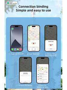 PETSIN Localizador GPS para mascotas - Dispositivo anti-pérdida - Rastreador de perros - Genio de seguimiento de collares - Apto para dispositivos iOS - Multicolor - Ver 3