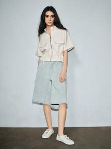 2025春季新款复古红色百搭玛丽珍鞋，女士休闲圆头平底鞋【尺码偏小，请参考尺码表】，芭蕾平底鞋 - 白色 - 查看 5