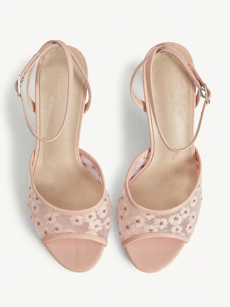 CUCCOO CHICEST Women Heeled Sandals Wedding Shoes Summer Shoes Bride Shoes