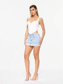 Glitzique 欧美时尚性感超高跟女士凉鞋，水晶钻蛇形装饰，正式派对银色方头细高跟鞋，粉色 - 粉色 - 查看 7