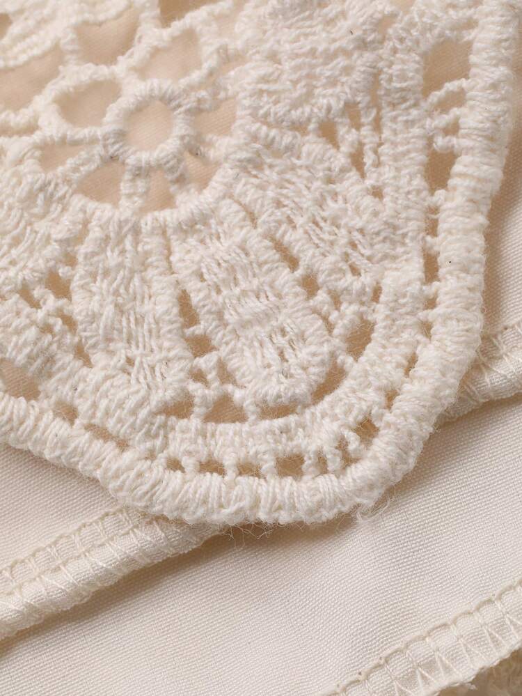 Women's Elegant Lace Round Neck Bell Sleeve Blouse, Summer,Wedding Guest Dress Women