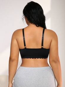 NudeFit 1 pezzo Reggiseno senza fili e imbottitura, taglie comode per donna - nero - Visualizzare 2