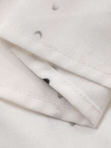 女士通勤优雅亚麻染色长袖衬衫，小众百搭设计上衣 - 杏色 - 查看 4