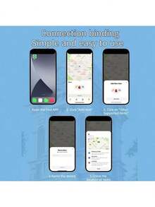PETSIN Localizador GPS para mascotas - Dispositivo anti-pérdida - Rastreador de perros - Genio de seguimiento de collares - Apto para dispositivos iOS - Multicolor - Ver 7