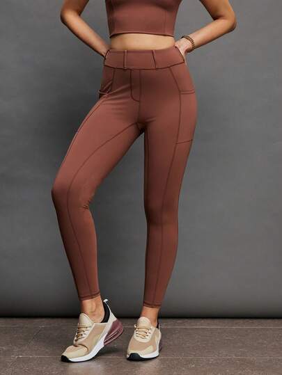 Activina 女士纯色高腰休闲百搭马术裤，适合日常穿着