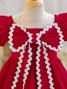 小女孩夏季沙滩蝴蝶结装饰泳衣 小女孩泳装 小女孩泳衣 蝴蝶结泳衣 荷叶边泳衣 小女孩泳衣 - 彩色 - 查看 11