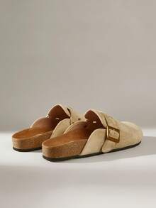 Solecia Women's Casual Slip-On Flat Shoes With Buckle Design, For Daily Wear - Apricot - View 4