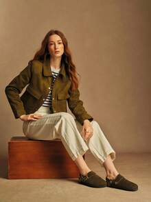 Solecia Women's Backless Slip-On Sandals, Comfortable & Lightweight, European Style - Green - View 7