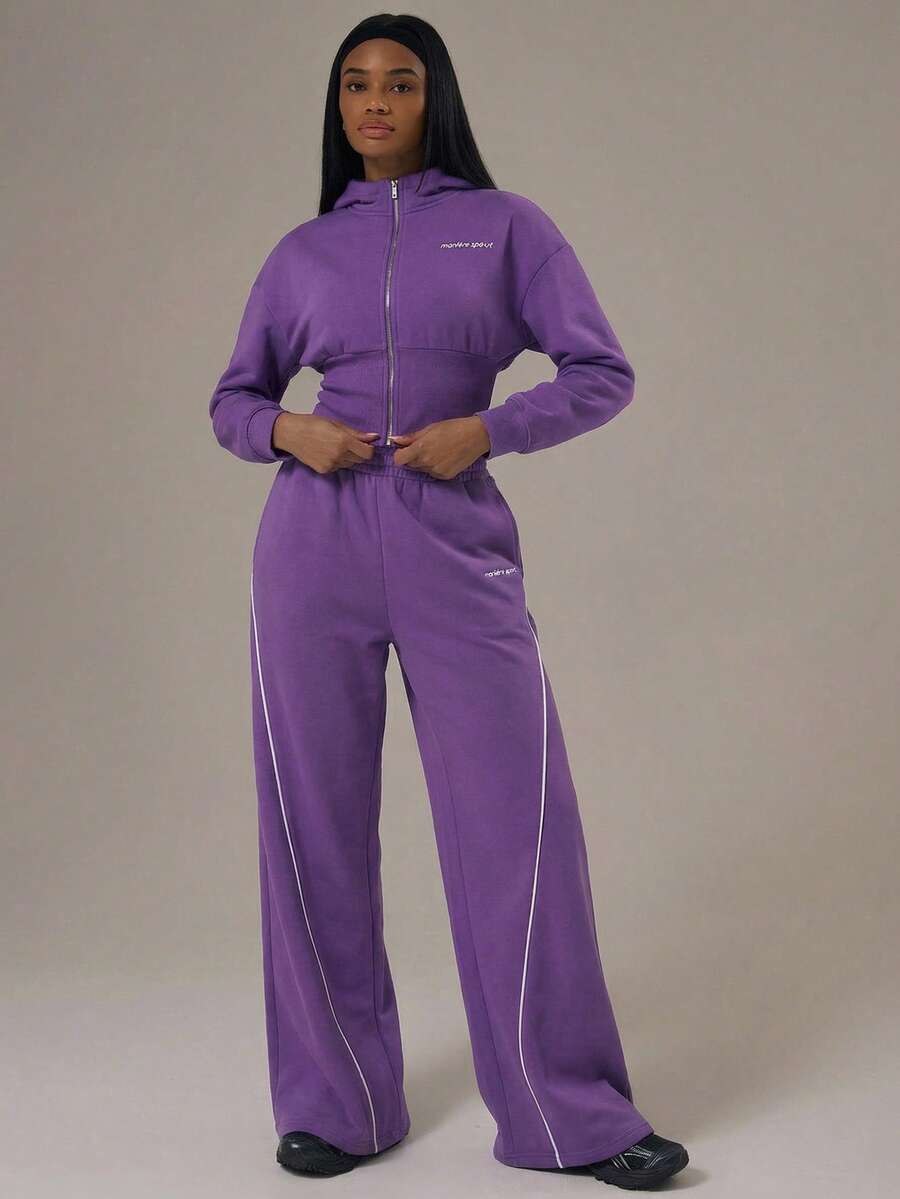 Musera Sport Women Sports Sweatshirts - Violet Purple - View 1