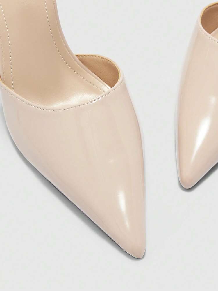 CUCCOO BIZCHIC Women's Pointed Toe Buckle Design Fashionable Elegant High Heels Spring Shoes