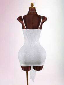 Amplova Women's Raspberry Purple 2 Pieces Sexy Avant-Garde Vacation Outfit, Includes Camisole And Wrap Hem - White - View 12