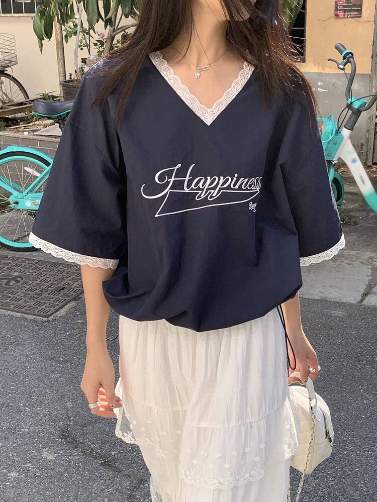 Women's Korean Street Style Casual Short Sleeve Shirt