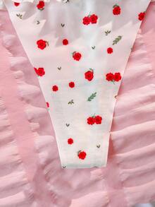 PetitDoll Lace Trim Cheeky Panties For Women, Sweet Style - Multicolor - View 9