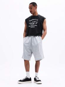 SUMWON Men Washed Tank Top With Car Print Club International Garage Graphic Sleeveless Vintage Style Muscle Shirt Summer Casual - Black - View 2
