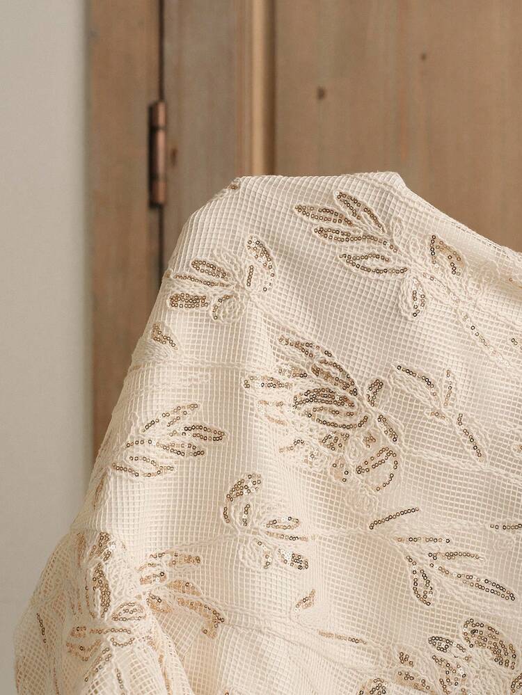 Women's Collar Petal Sleeve Hollow Embroidery Elegant Blouse Elegant Blouses For Women