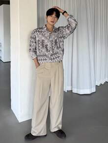 DAZY Men's Long Sleeve Floral Print Shirt, Spring/Summer - Multicolor - View 7