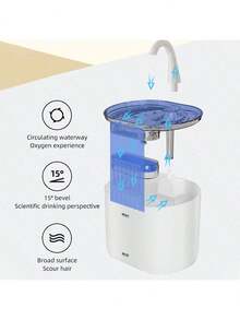 PETSIN 2.2L Cat Drinking Fountain, Automatic Silent Filter Drinking Water Dispenser, Suitable For Small And Medium-Sized Cat And Dog, USB Power Cord Without Adapter - multicolor - View 14