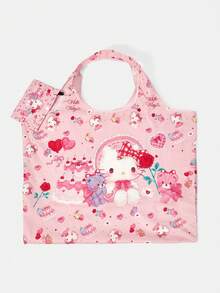 HELLO KITTY AND FRIENDS | SHEIN 1 件装，玫瑰爱心猫背心包，可折叠手提包，女款。 - 多色13 - 查看 4