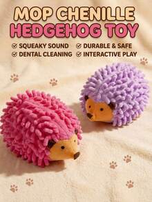 PETSIN 1PC New Model Mop Plush Hedgehog Plush Toy Wholesale For Teething And Chewing Cats And Hedgehog Pets - Multicolor - View 6