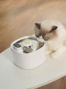 PETSIN Dispensador de agua automático inalámbrico para gatos - 88 onzas / 2.6 litros / 0.69 galones, con sensor de movimiento que detecta automáticamente el suministro de agua, ultra silencioso - Dispensador de agua para mascotas con batería - 2.6L - Ver 16