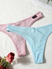 Lowkey Lull 7条/包 女士无痕丁字裤，休闲日常穿着 - 彩色 - 查看 4